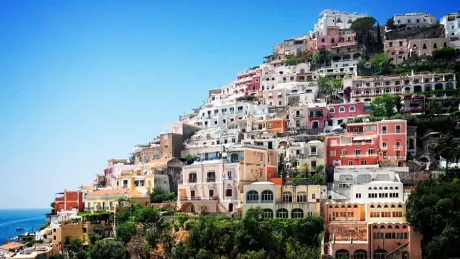 Amalfi coast views of Sorrento, Italy 