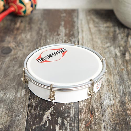 White Contemporanea tambourine