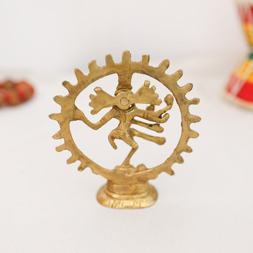 Solid Brass Religious Shiva Ornament Back