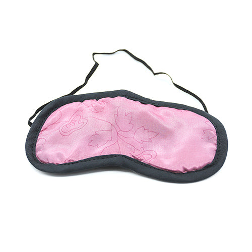 Pink floral design Sari eye mask