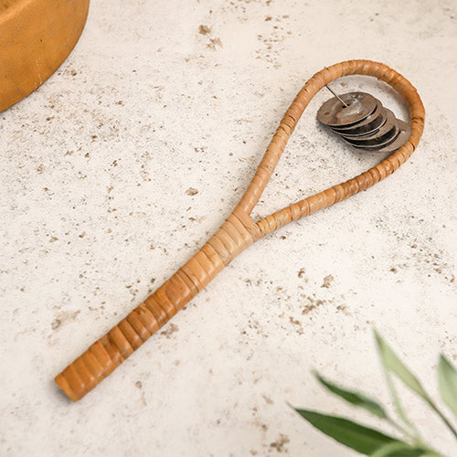 Sawan Rattan Jingle Stick Shaker Percussion Instrument