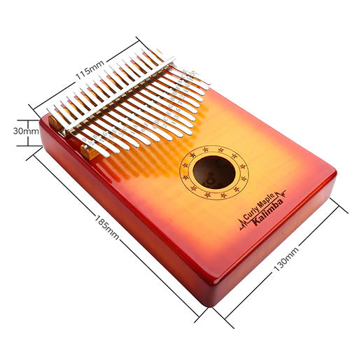 gecko kalimba sunburst size and dimensions