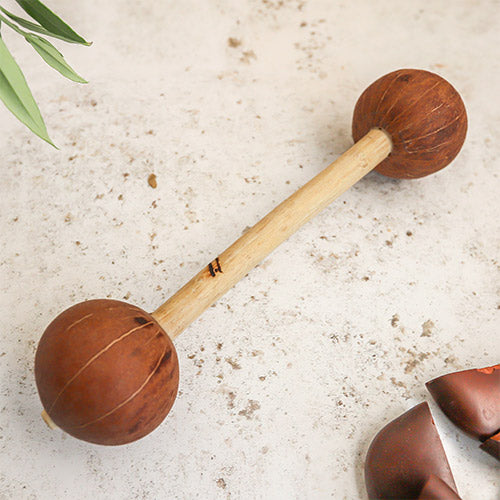 Double Televi African Nut Percussion Shaker 