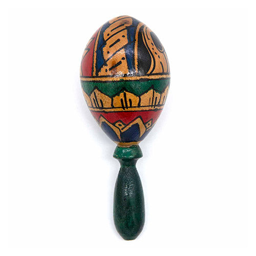 small baru egg shaker green