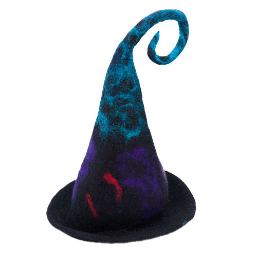 Witchy Felt Hat in white background