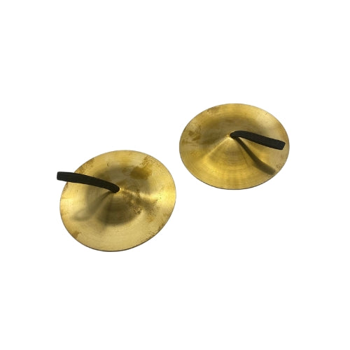 large brass finger bells