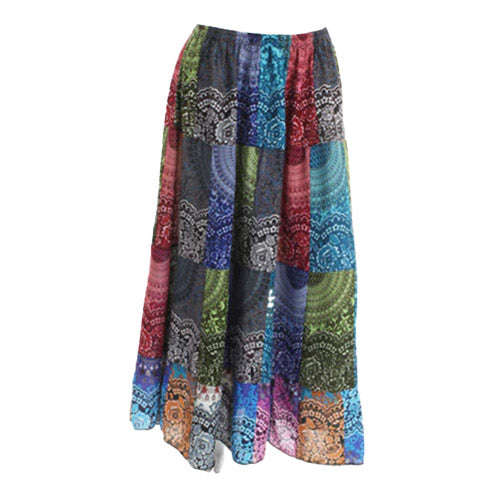 Multicoloured Fusion Skirt with white background