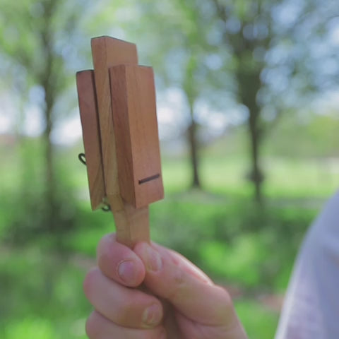 Mango wood Kaita clapper shaker sound demonstration.