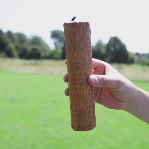 Indonesian bark rainstick sound demonstration