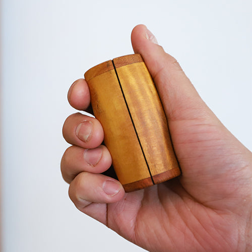 slit barrel shaker in hand