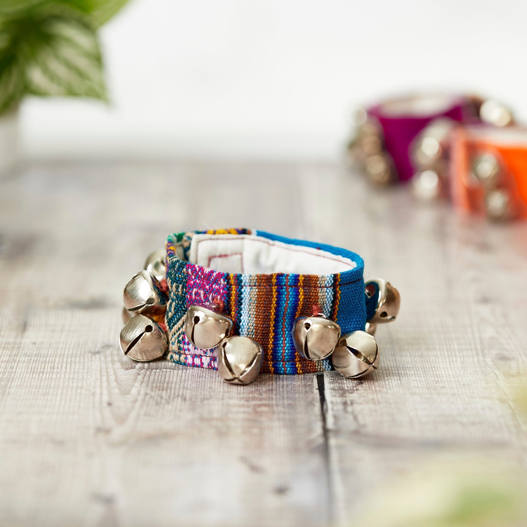 Multicoloured picota wrist and ankle bells