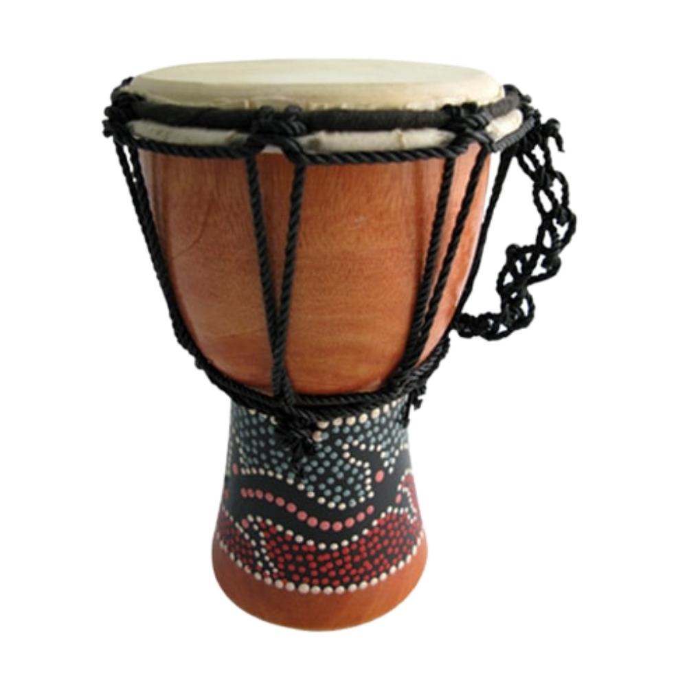 dot painted animal design 15cm djembe drum