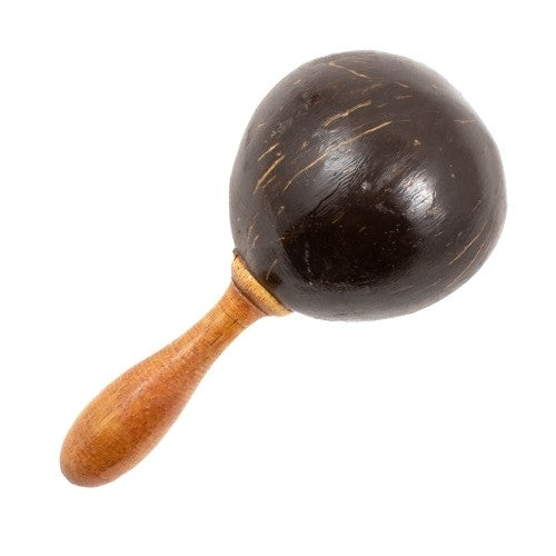 Large coconut shell percussive shaker